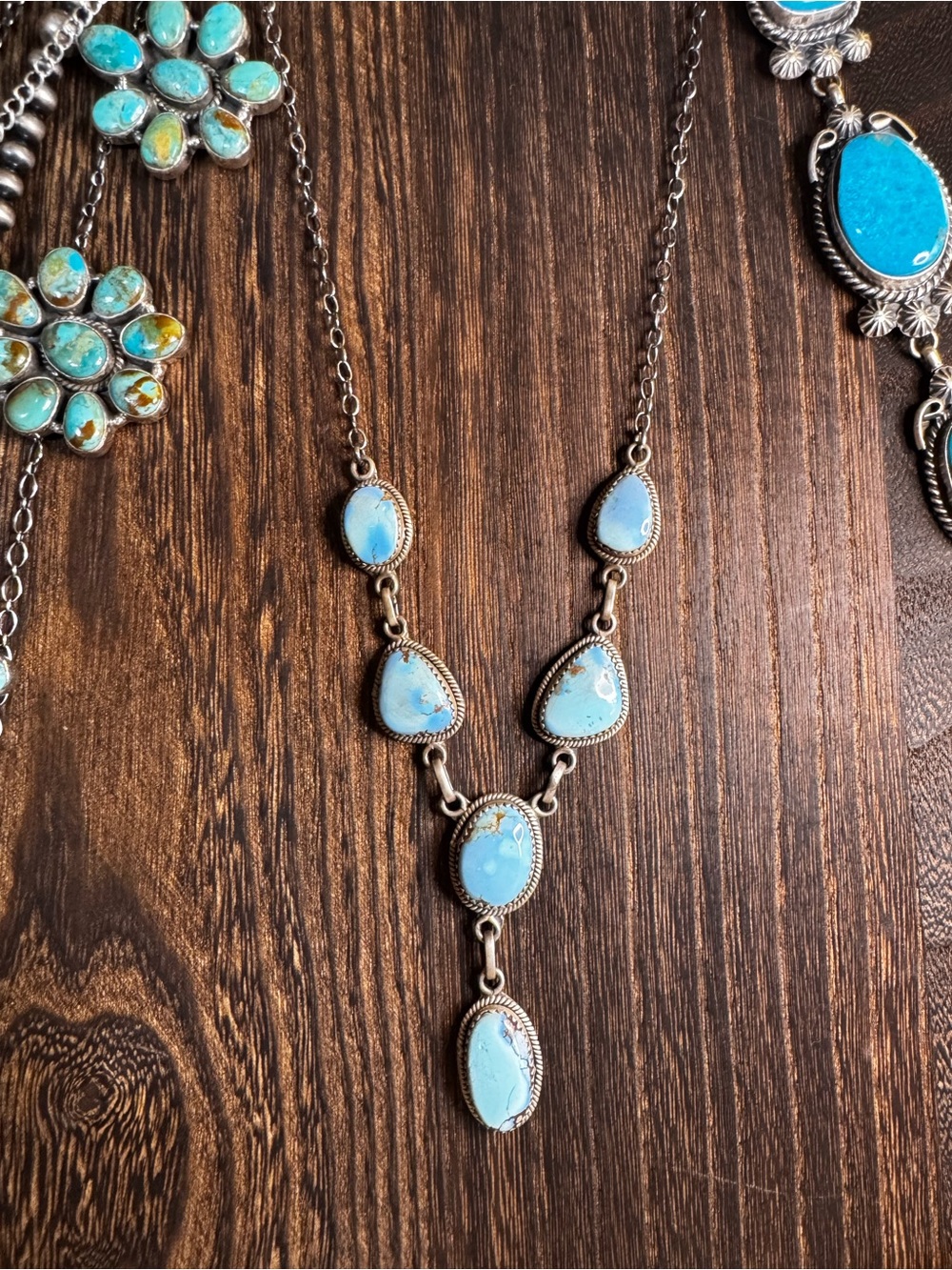 Golden Hills Lariat Sterling Silver
